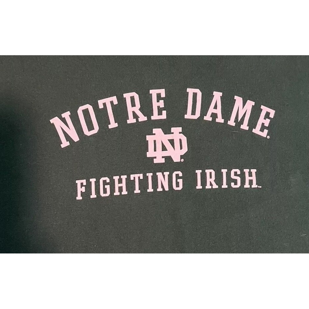 NCAA Notre Dame Adidas Shirt Crew Neck Green Mens Medium Football Fighting Irish